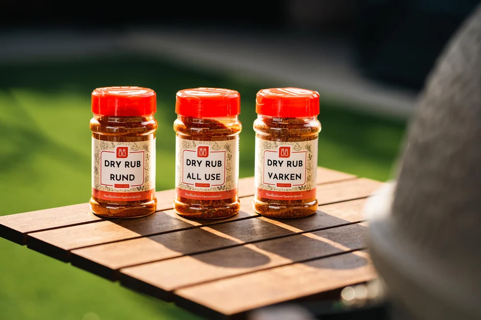 Van Beekum dry rub products outdoors